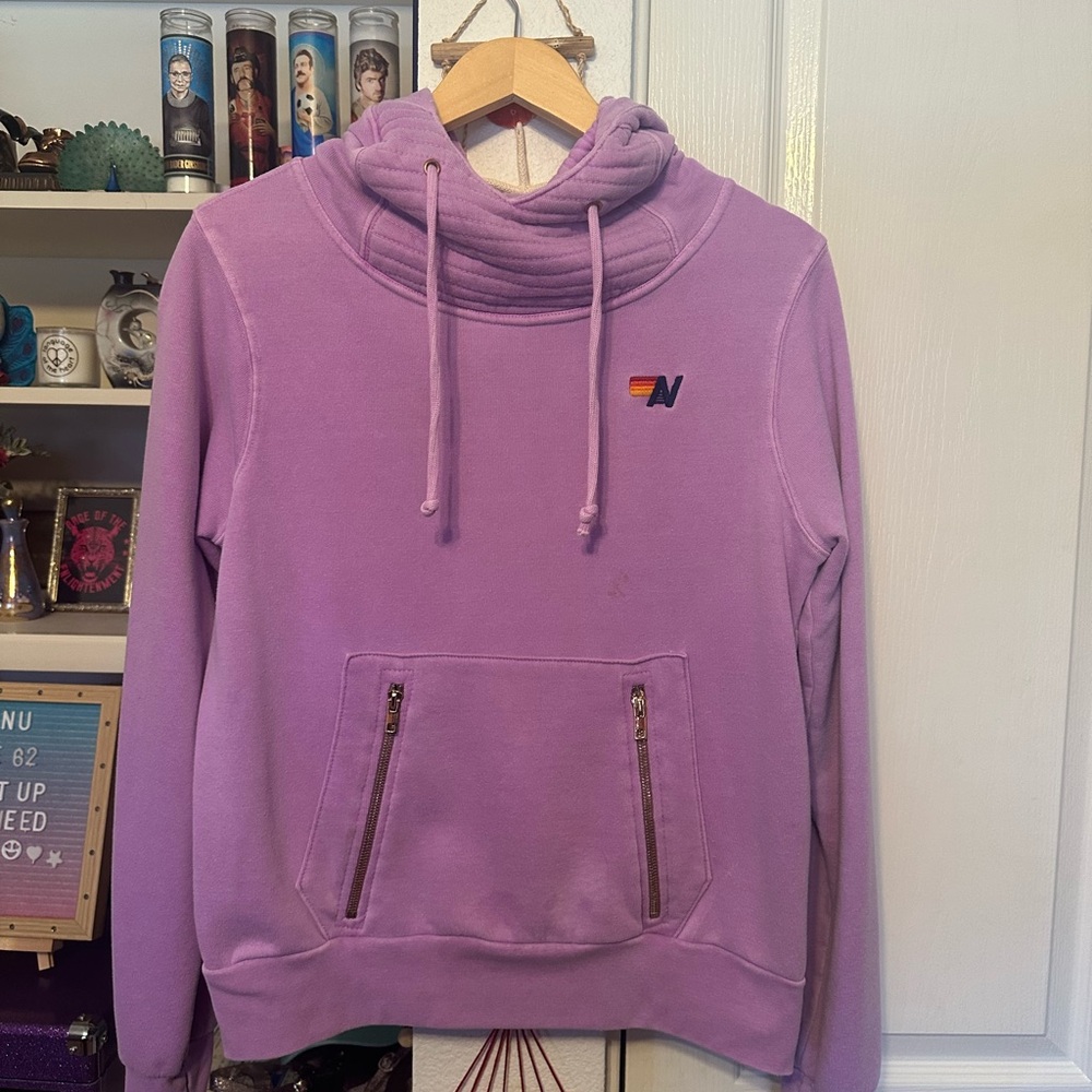 AVIATOR NATION Ninja Hoodie size S in Neon Purple